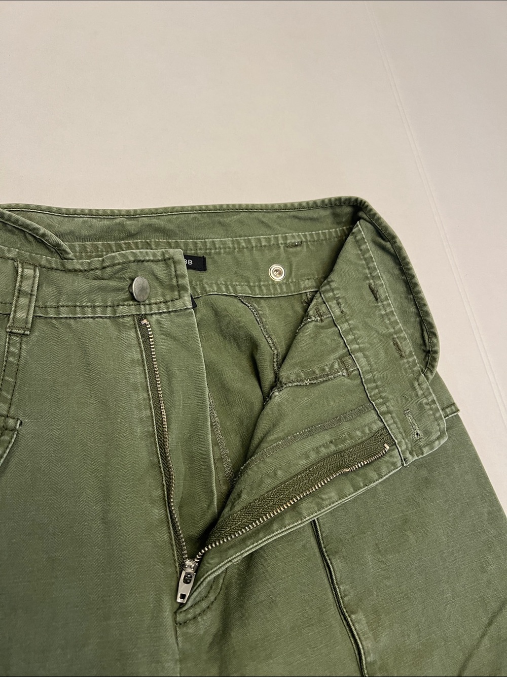 MARISSA WEBB UTILITY CARGO PANTS GREEN HIGH WAISTED 100% COTTON SIZE 4 WOMENS - Picture 8 of 16